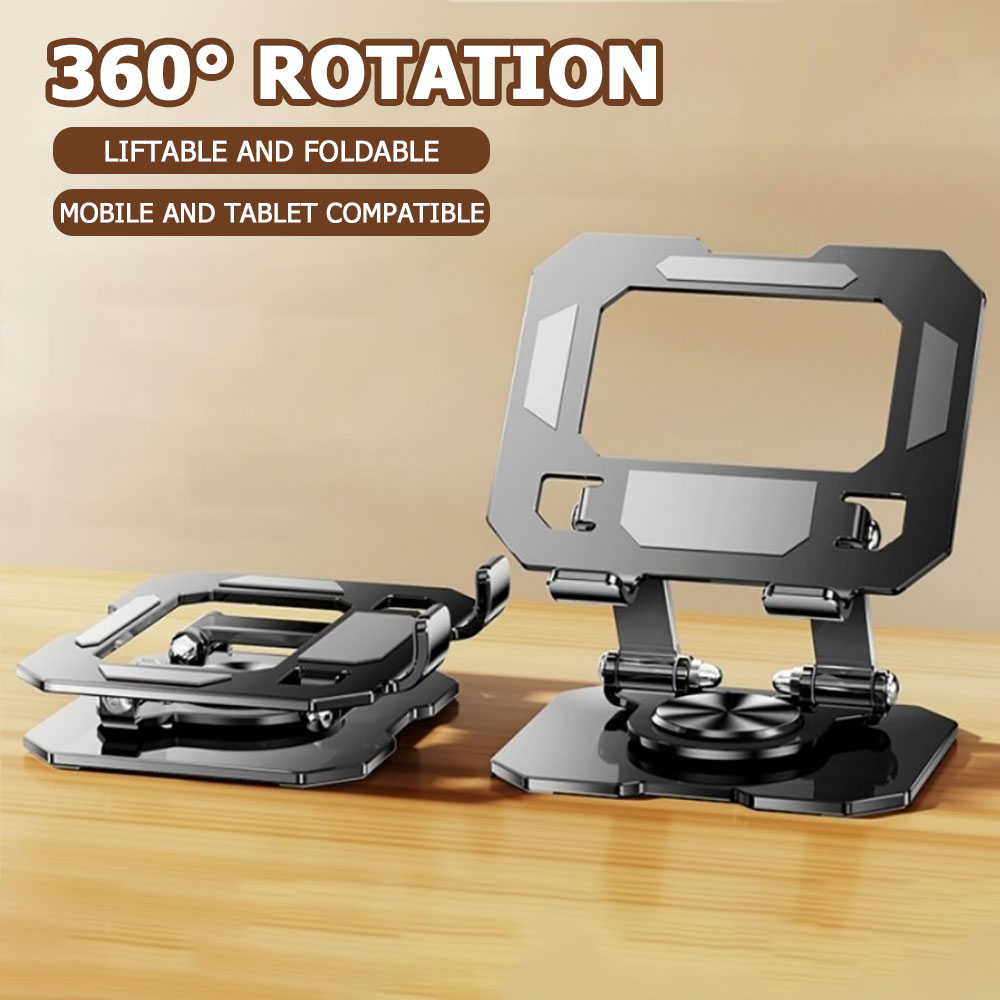 Tablet Accessories Bag - 360 Rotating Tablet Phone Stand Adjustable