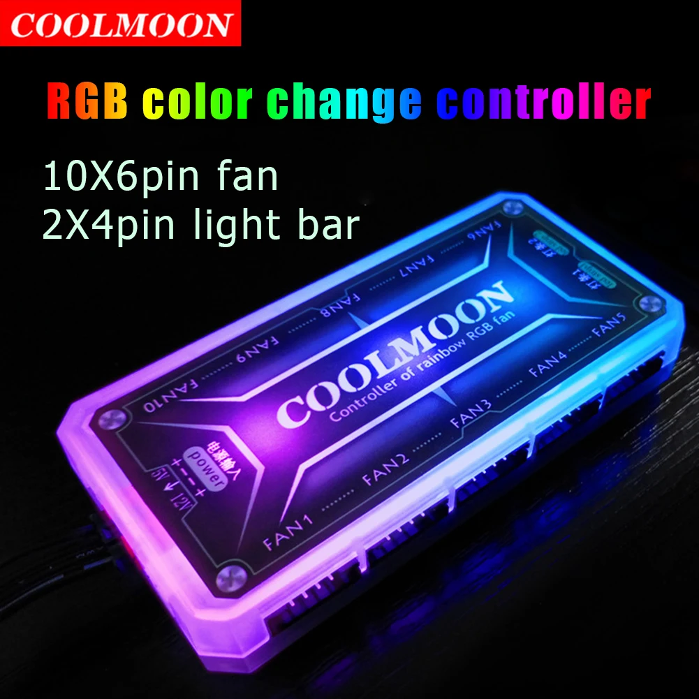 COOLMOON ARGB Controller 12V 5 - Tablet With All Accessories review and price