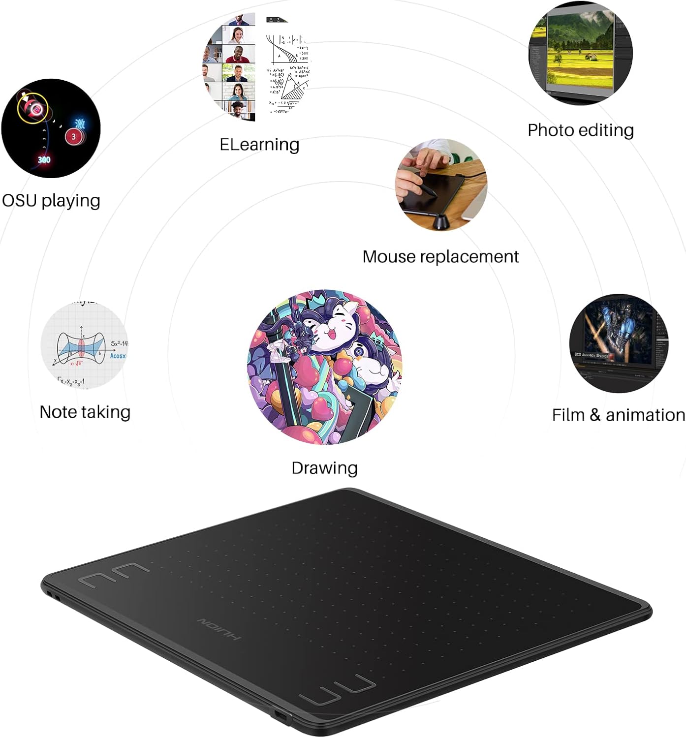 HUION HS64 Graphic Tablet 6Inc - Huion Tablet Accessories review and price