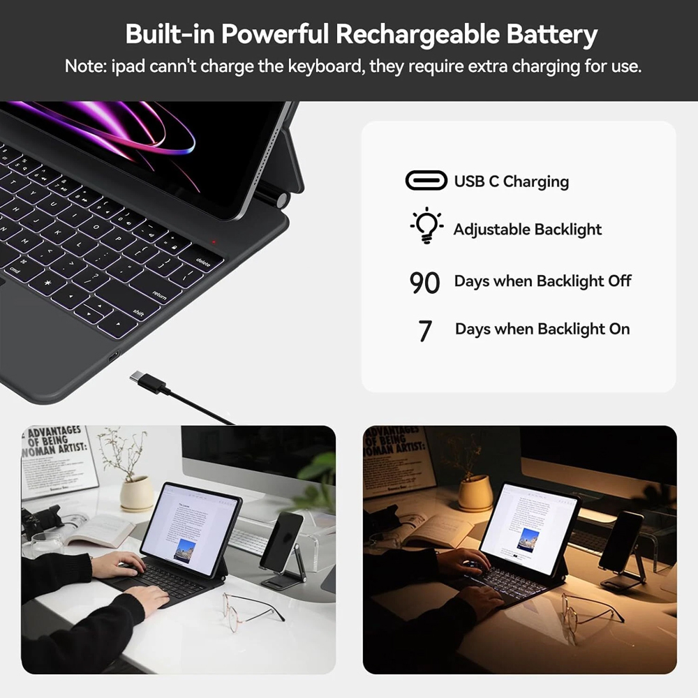Bluetooth Magic Keyboard Case  - Tablet Keyboard Case review and price