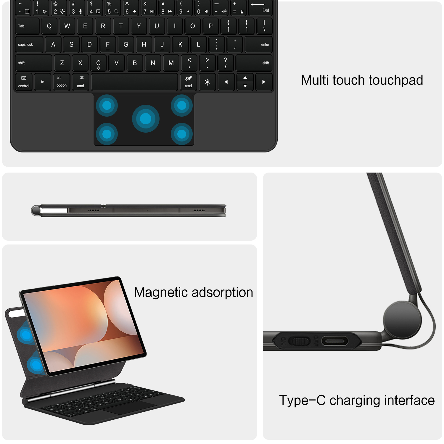 Magic Magnetic Keyboard for Sa - Tablet Keyboard Case review and price