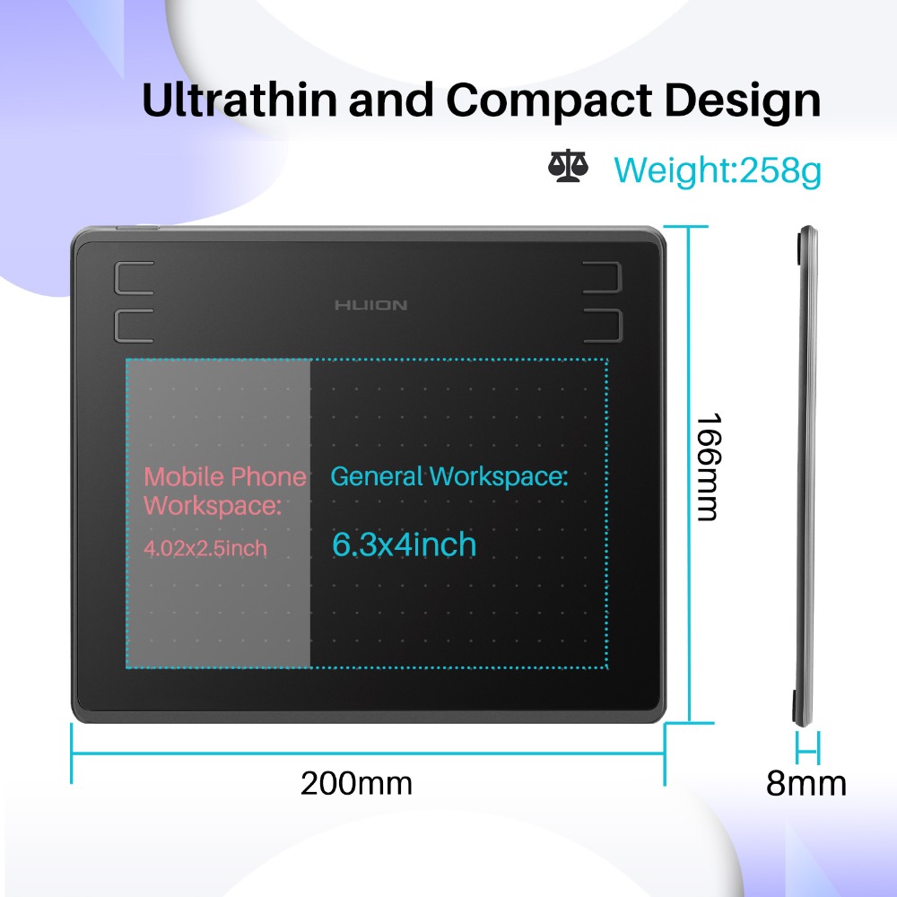 Huion HS64 Graphics Tablet Dig - Huion Tablet Accessories review and price