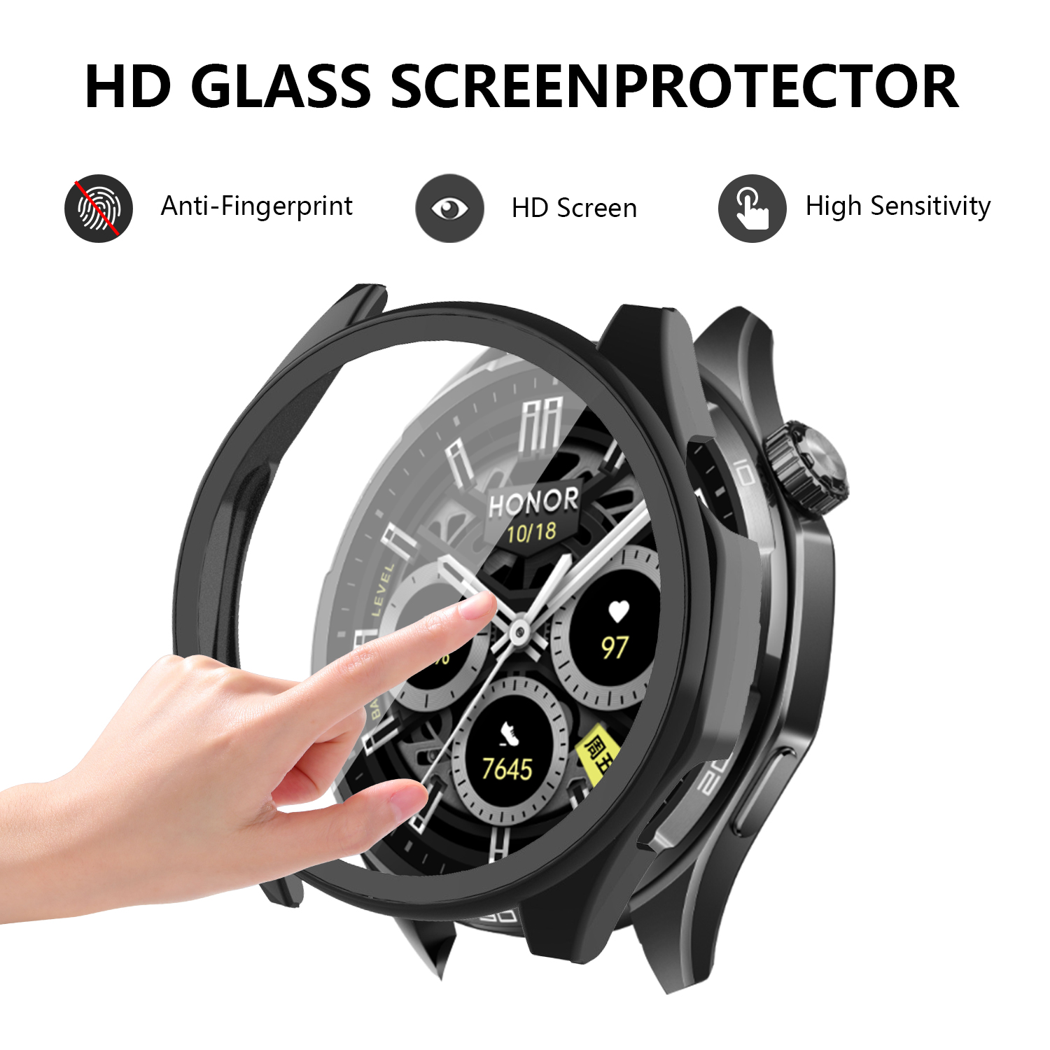 For Honor Watch 6 Plus Case PC - Screen Protector Matte review and price
